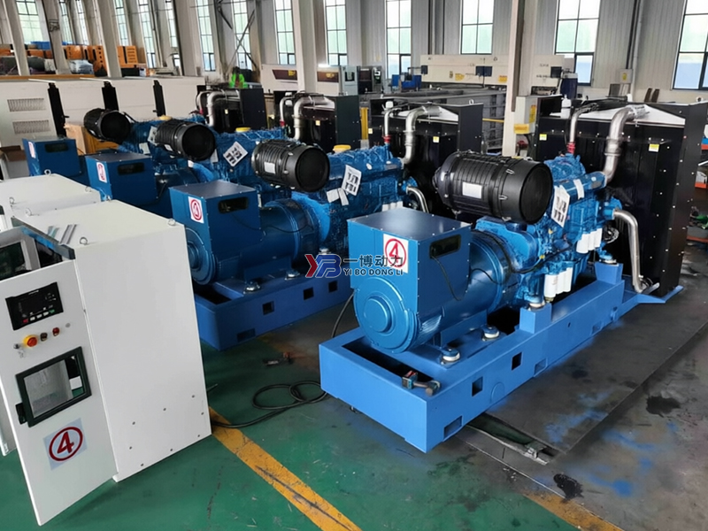 四台500kw潍柴博杜安发电机组出口